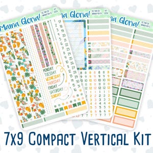Kit 0226 - 7x9 Compact Vertical - Weekly Kit - July - Tropical Whimsy