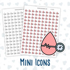 Blood Pressure - Health Check - Doodle Icon-Sticker