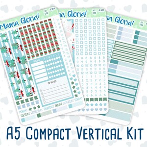 Kit 0196- A5 compact verticaal - winterse warmte - wekelijks - december-kerst