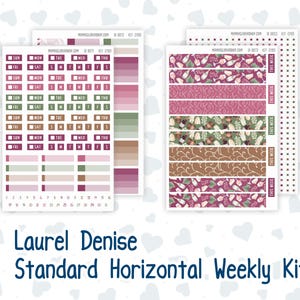 Kit 0185 Laurel Denise Format standard - Hebdomadaire - Disposition horizontale - Heure du vin - Septembre - Automne