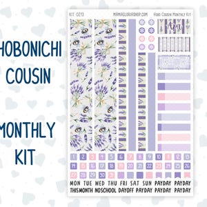 Kit 0213 Hobonichi Cousin – Mensual – Columnas de 1,3” de ancho – Provenza – Abril