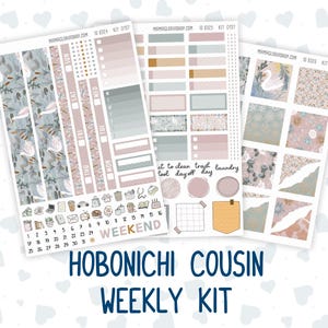 Kit 0157 Primo Hobonichi – Kit Semanal – Colunas de 1,3” de Largura - Lago dos Cisnes