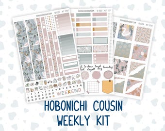 Kit 0157 Hobonichi Cousin – Weekly Kit – 1.3” Wide Columns - Swan Lake