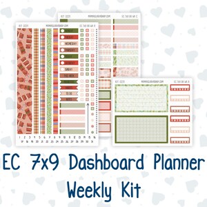 Kit 0231 - Weekly Dashboard Planner - Erin Condren - August - Backyard BBQ