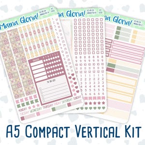 Kit 0232 - A5 Compact Vertical - Weekly Kit - September - Heirloom Garden