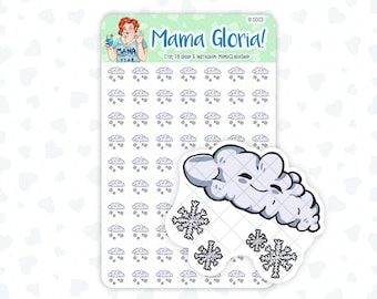 Snow Day - Weather - Doodle Icon Sticker - ID 0003