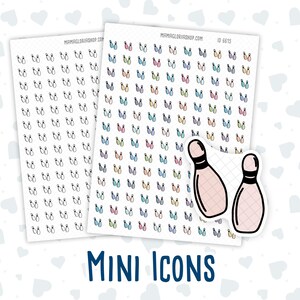Bowling - Sports Activity - Doodle Icon-Sticker