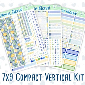 Kit 0187 - 7x9 Compact Vertical - Lemon&Mosaic - Weekly