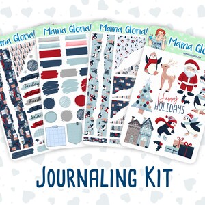 Kit 0198- Holiday Village - logboekkit - december - kerstmis - voor planner - notitieboek - dagboek