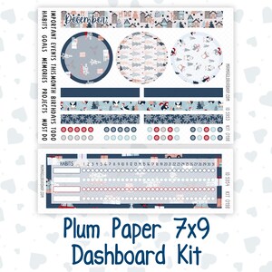 Kit 0198 pruimenpapier 7 x 9 – dashboard – vakantiedorp – december – kerst