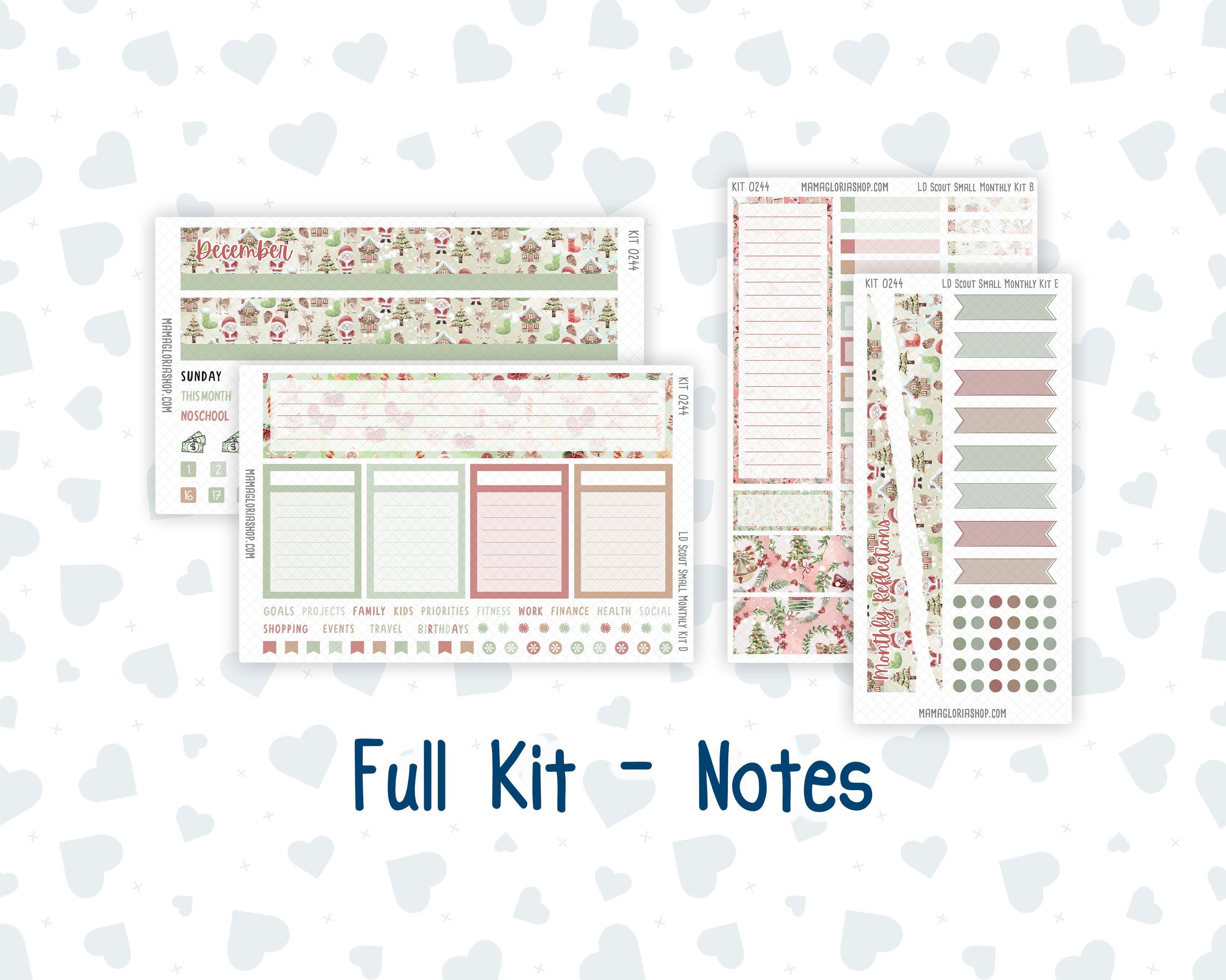 Kit 0244 - Laurel Denise the Scout Planner Small - Monthly Kit ...