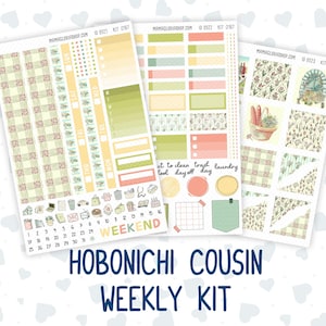 Kit 0167 Hobonichi Cousin – Kit semanal – Colunas de 1,3” de largura - Picnic