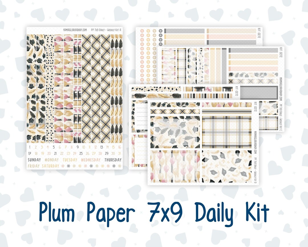 Kit 0272 - 7x9 - Plum Paper Daily - Weekly Kit - May - Graduation - Etsy