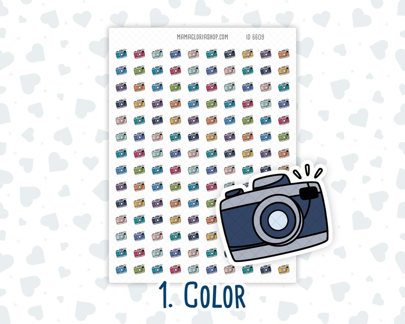 Camera- Photography - Picture Taking - Doodle Icon-sticker - Etsy