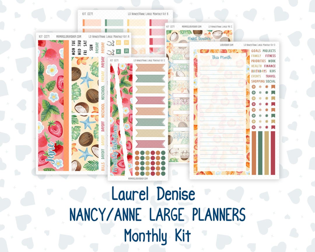 Kit 0271 - Laurel Denise Nancy/anne Large - Monthly Kit - June ...