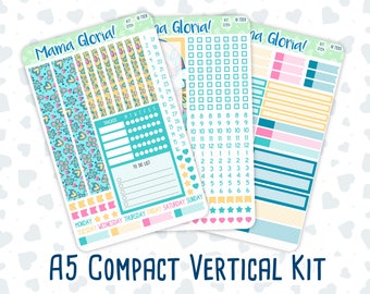 Kit 0154 - A5 Compact Vertical - Unicorn Magic - March Weekly