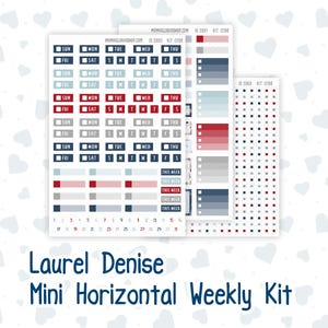 Kit 0198 Laurel Denise, miniformaat – wekelijks – horizontale lay-out – vakantiedorp – december – kerst