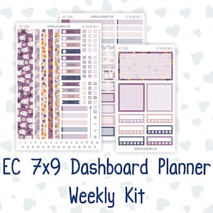 Kit 0236 - Weekly Dashboard Planner - Erin Condren - October - Sweet & Spooky