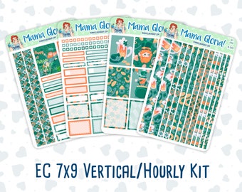 Kit 0155 -7x9 - Lucky Charm - March - Spring- Weekly Kit For Vertical And Hourly EC Planners