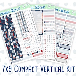Kit 0198 - 7 x 9 compact verticaal - vakantiedorp - wekelijks - december - kerst