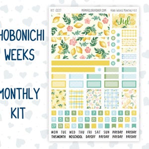 Kit 0227 - Hobonichi Weeks - Monthly Kit - July - Lemon Grove