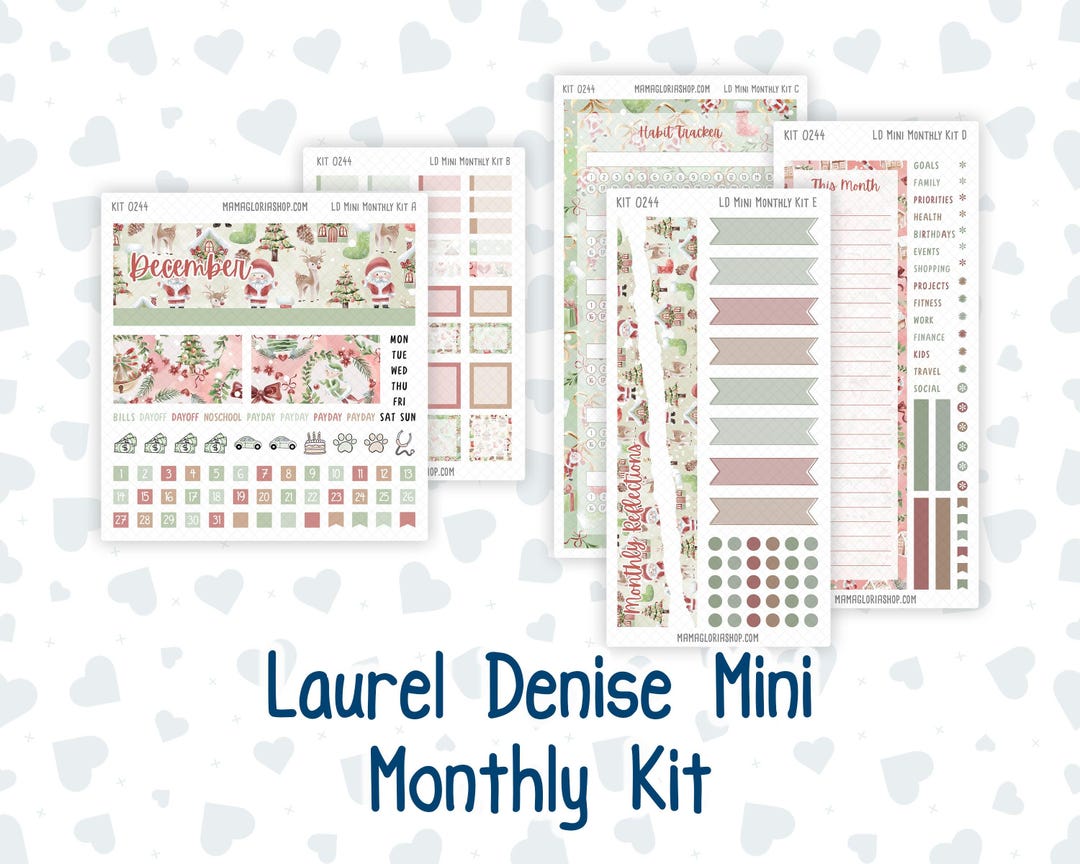 Kit 0244 - Laurel Denise Small the Nancy & Anne Planner - Former Mini ...