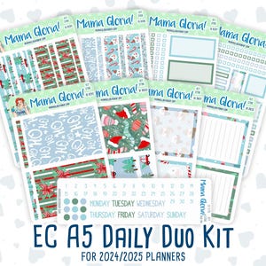 Kit 0196 - A5 Daily Duo - Winter Warm - December - Kerstplanner
