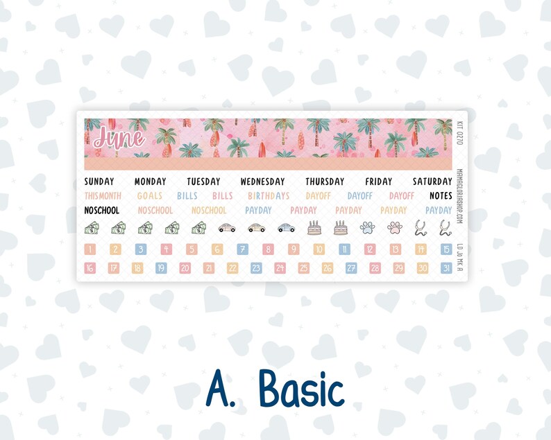 Kit 0270 - Laurel Denise the Jo Planner - Monthly Kit - June ...