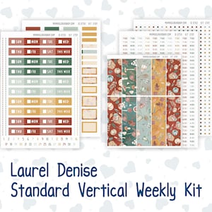 Kit 0191 Laurel Denise Format standard – Hebdomadaire - Disposition verticale - Récolte d'automne - Octobre-Automne