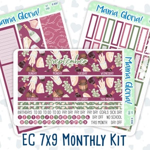 Kit 0185 - 7 x 9 mois - Mensuel - Heure du vin - Septembre - Automne - Pour les organisateurs EC