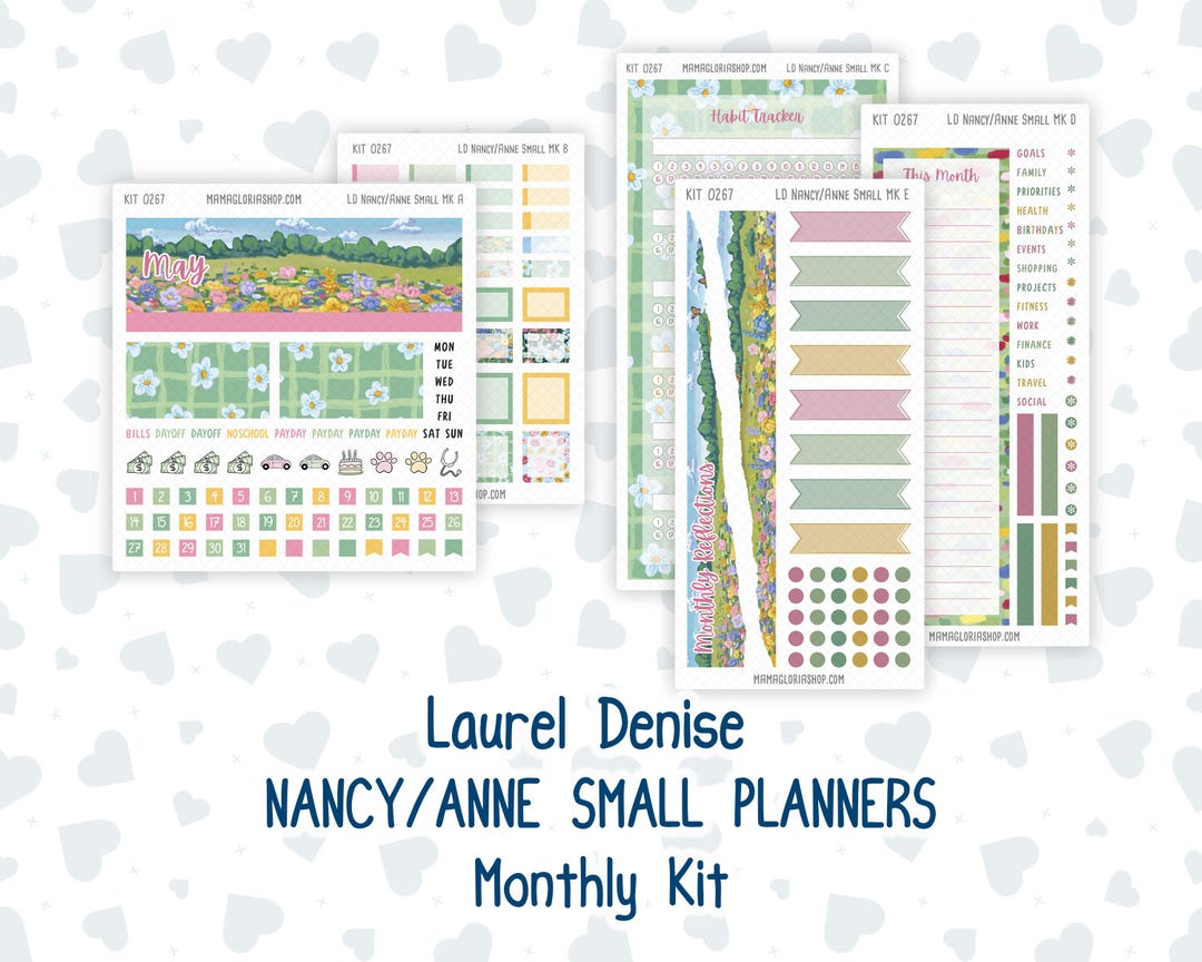 Kit 0267 - Laurel Denise Nancy/anne Small - Monthly Kit - May - Flowers ...