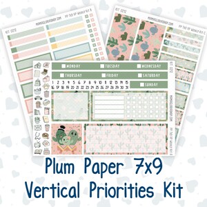Kit 0212- 7x9 Plum Paper Vertical Priorities - Espinhoso e Bonito- Abril