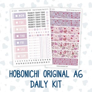 Kit 0204- A6 Hobonichi Original– Daily Kit - Valentinstag Garten - Februar