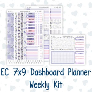 Kit 0213 - Weekly Dashboard Planner - Erin Condren - April -Provence