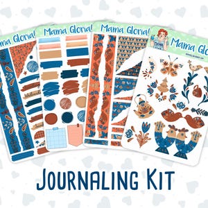 Kit 0091- Autunno nordico - Kit di journaling - Per planner - quaderno - diario - autunno