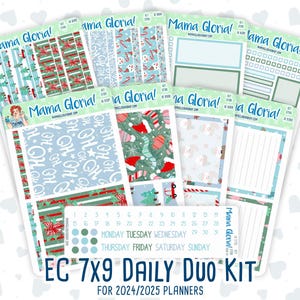 Kit 0196- 7 x 9 Daily Duo - winterwarmte - december - kerst - planner