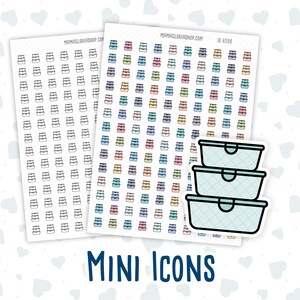 Meal Prep Containers  - Food Storage - Doodle Icon-Sticker