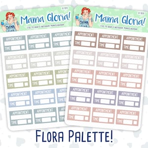 Cita Media Caja - Guión - Etiqueta - Pegatinas Para Planificadores, ID 1809, 1810