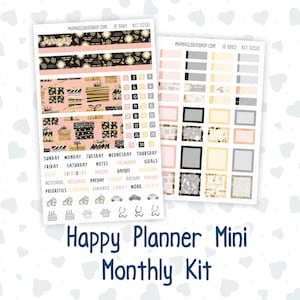 HP - maandelijks - Kit 0200 - Golden Hour - januari - nieuwjaar - voor Mini Happy Planner
