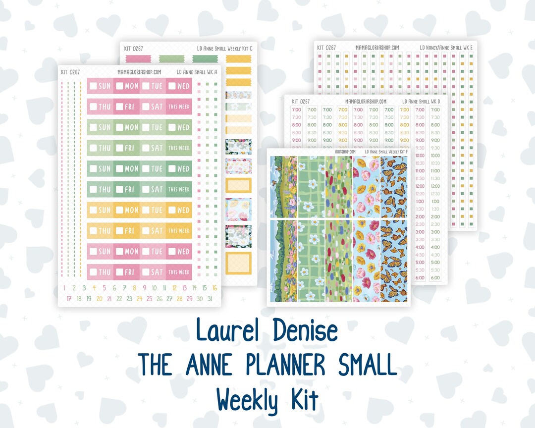 Kit 0267 - Laurel Denise the Anne Planner Small - Weekly Kit - May ...