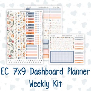 Kit 0193- Weekly Dashboard Planner - Erin Condren - November -Harvest Blooms