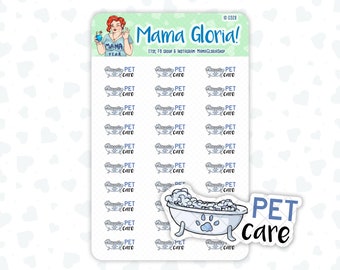 Pet Care -  Text Sticker With Icon