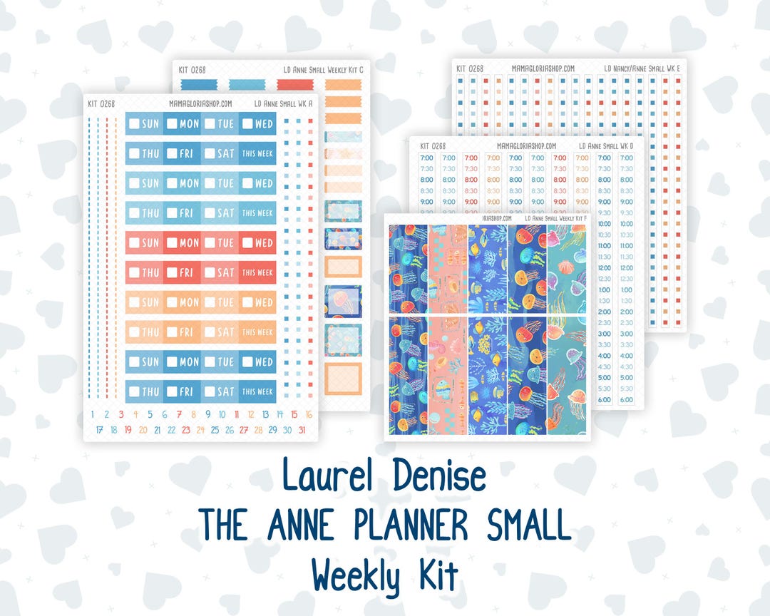 Kit 0268 - Laurel Denise the Anne Planner Small - Weekly Kit - June ...