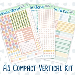 Kit 0222 - A5 Compact Vertical - Weekly Kit - June - Beach Day