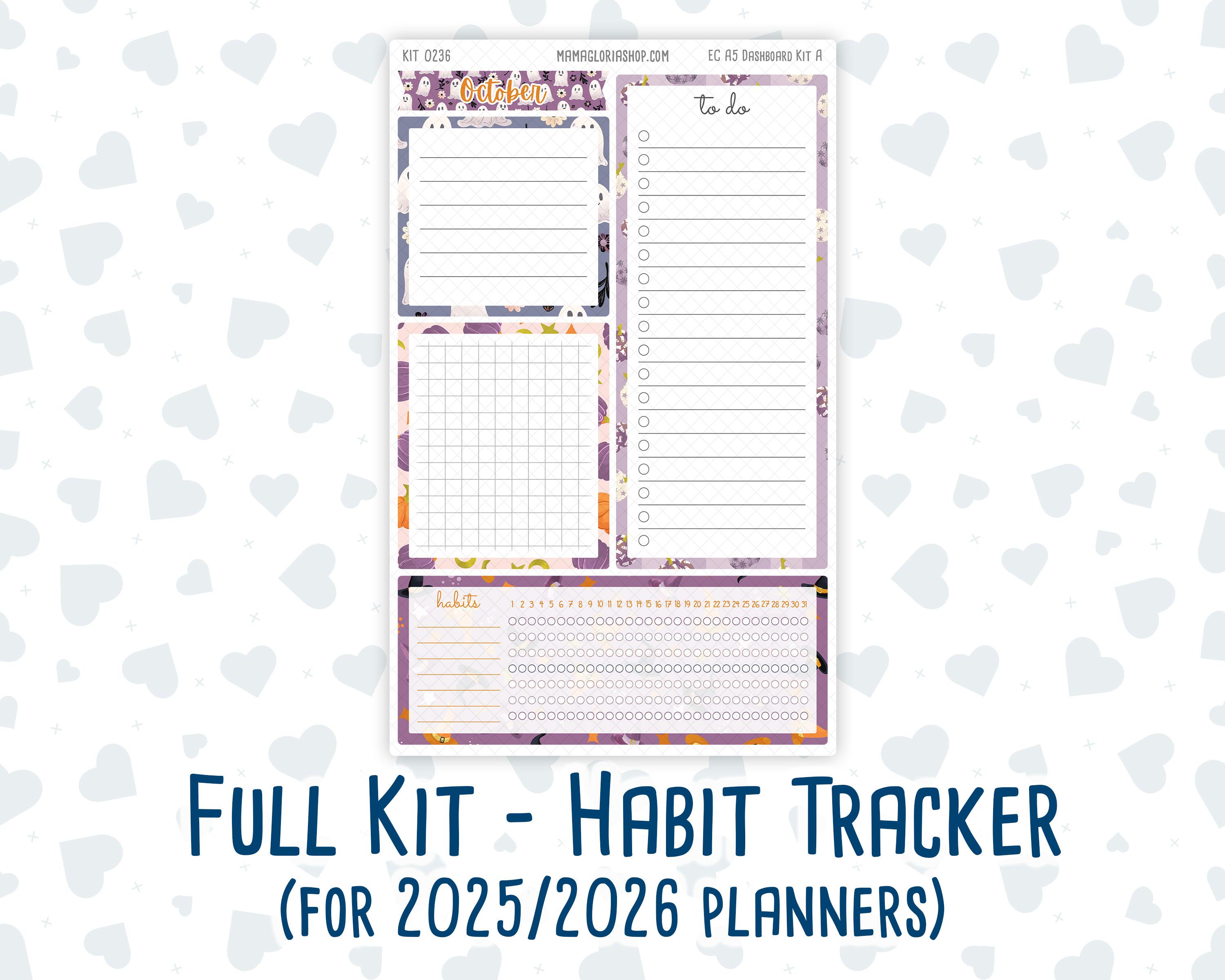 Kit 0236 A5 EC Notes Pages October -sweet Spooky