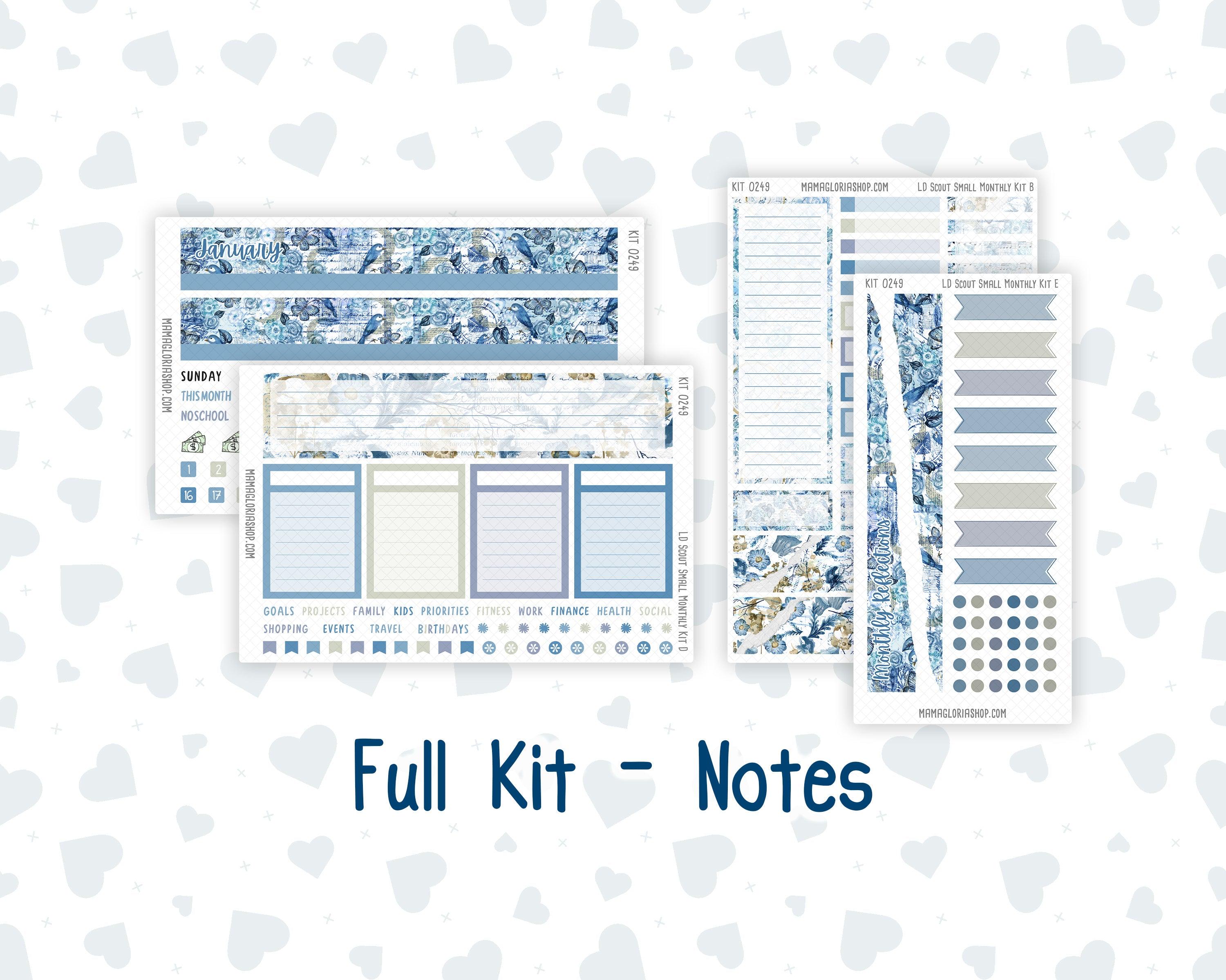Kit 0249 - Laurel Denise the Scout Planner Small - Monthly Kit ...