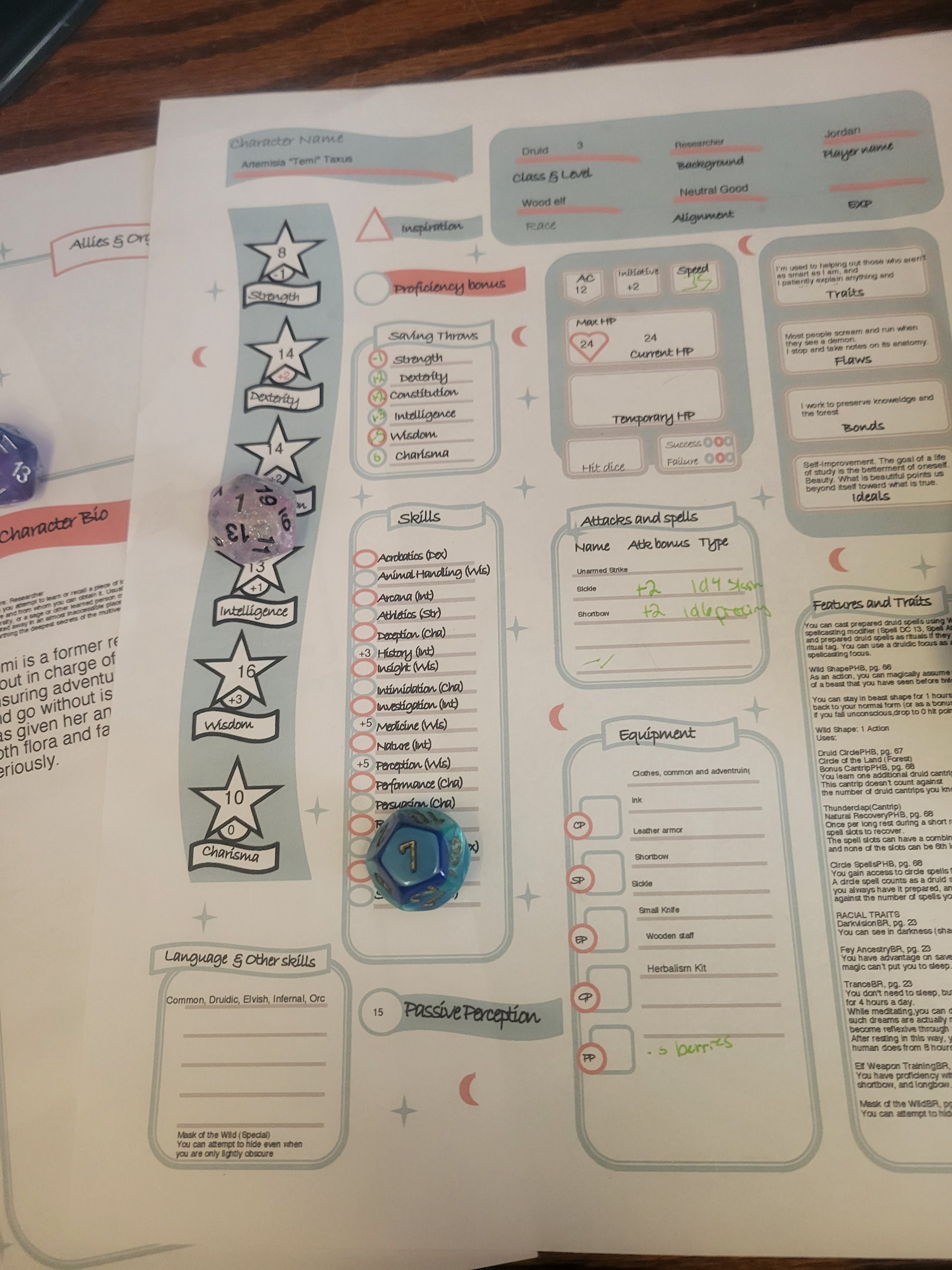 Pastel Character Sheet *DOWNLOADABLE* - Etsy