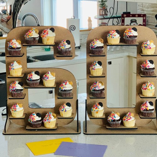 Cupcake Stand Single Number Etsy