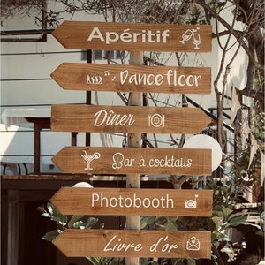 Wedding Directional Sign Stickers