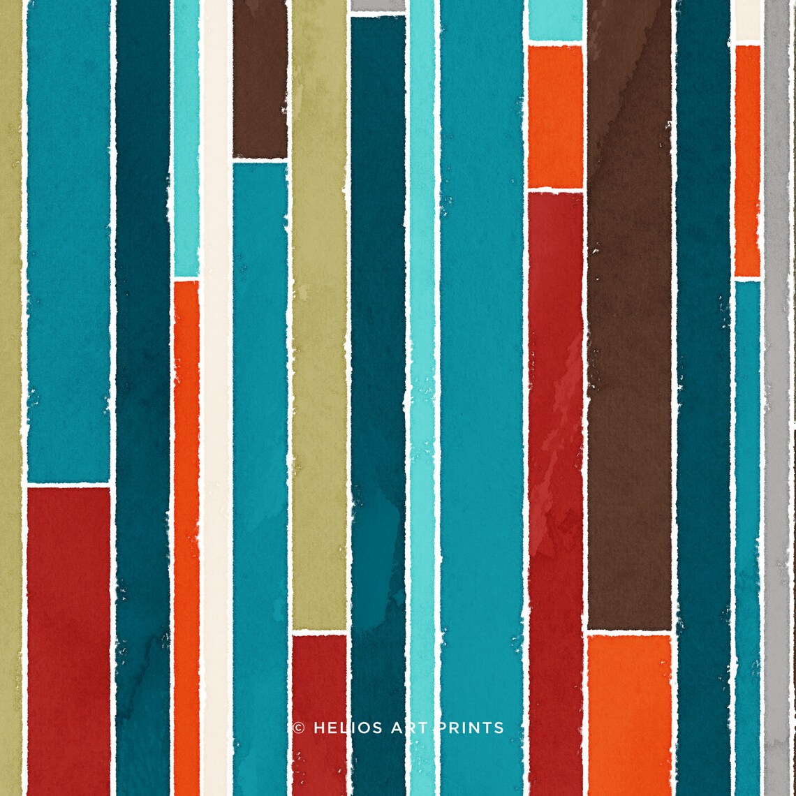 Mid Century Abstract Art Print. Extra Large Abstract Art in Etsy UK